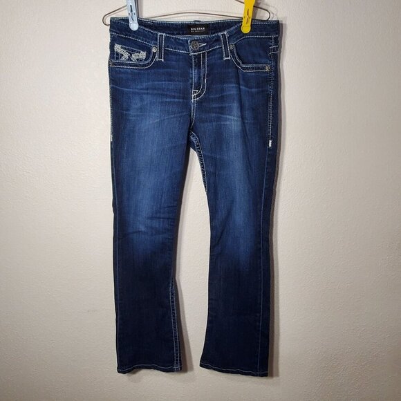 Big Star Woman's Blue Jeans Vintage Collection New Hazel Bootcut Jeans Size 31L - Picture 1 of 12